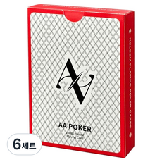 AAHM 카드 포커 사이즈, 레드, 6세트