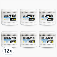 Cushion King Plus 木質棉花棒, 12個, 350件
