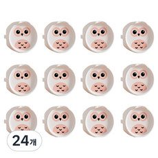 貓頭鷹插座安全蓋, 白色, 24個