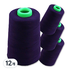 縫紉線 60S/3 5000m, 0523深紫色, 12入