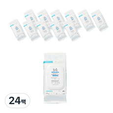 물따로 무방부제 물티슈 오리지날 리필형 60gsm, 40매, 24세트