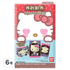 BANDAI 卡拉帕奇 三麗鷗明星 巧克力 隨機出貨, 6個, 29g