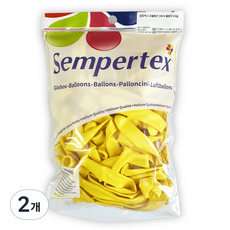 셈퍼텍스 요술풍선 360S 30p, 옐로우, 2개