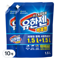 Yuhangen 液體漂白水補充裝, 1.5L, 10個