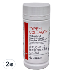 大醫生技 含有UC-II®二型膠原蛋白複方膠囊, 36g, 60顆, 2罐