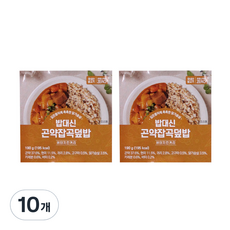 한채원 밥대신 현미귀리곤약 잡곡덮밥 버터치킨커리, 190g, 10개