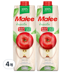 Malee 蘋果汁, 4個, 1L