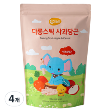오늘도 다롱스틱 과자, 사과당근, 110g, 4개