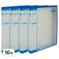 마이다스 PP투명 O링 바인더 3공 민 2cm A4, 청색, 16개