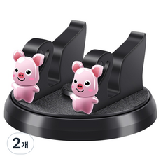Wellot 卡通人物車用旋轉式手機支架, 2個, B款