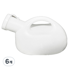 소울리치 유용한 휴대용 소변기 2L, 화이트, 6개