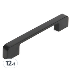 이누데코 엣지 라운드 블랙 가구손잡이 128mm, 12개