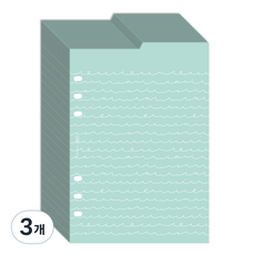 PLEPIC 6孔雙面索引補充內頁 海洋, 3個, 30張