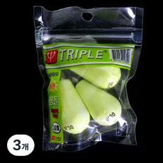 TRIPLE FISHING 水滴形夜光鉛錘 K-908, 3入, 3個