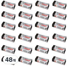 FABER-CASTELL 輝柏 無塵屑橡皮擦 中 187282, 黑色, 48個