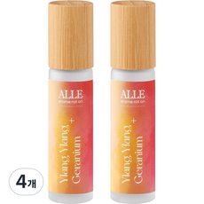 ALLE 滾珠香氛精油 依蘭&天竺葵, 4個, 10ml