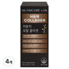 뉴트리코어 Dr 저분자 모발 콜라겐, 4개, 300ml 4개, 300ml