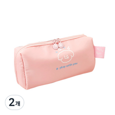 MalangJelly 軟綿綿粉彩筆袋, 2個, 粉紅色