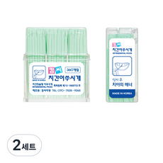 牙間刷牙籤 64mm 家用辦公室用 360入+攜帶型 60入, 2套