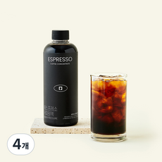 언더프레셔 에스프레소 커피원액, 4개, 400ml