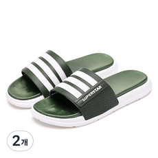 BYOORABYOO 柔軟舒適辦公室客廳三線拖鞋 B款, 綠色, 240