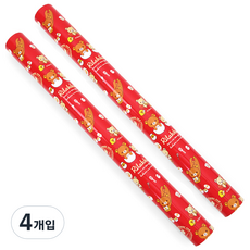 투영디자인 리락쿠마 포장지 대, 레드, 4개입