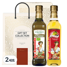 La Espanola 料理油禮盒 橄欖油 500ml+葡萄籽油 500ml+提袋, 2組