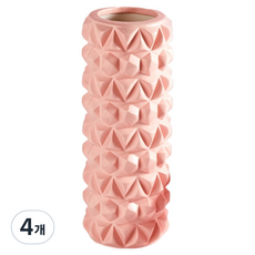 하태스몰 시원한 근육이 잘풀리는 마사지롤러 미니 30 x 9 cm, 4개, 핑크