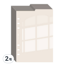 PLEPIC A5 6孔雙面索引墊日記本補充內頁陰影 3入