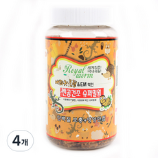 더내츄럴한 진공 건조 슈퍼 밀웜 대, 77g, 4개