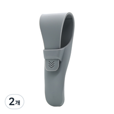 開放空間矽膠旅行剃須刀盒都市灰, 1入, 2個