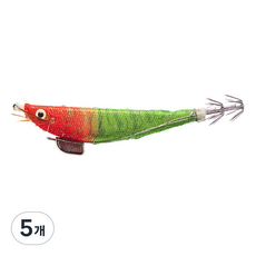 씨케이 쬐끔이 삼봉에기 루어, 4 수박, 10g, 5개