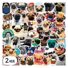 우밍스토어 노트북 꾸미기 심플 애니멀 스티커 50종 세트, 2세트, 11