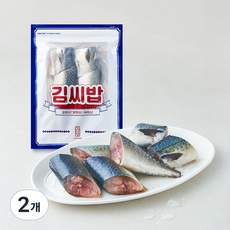 손질 김씨밥 깔끔하게 생물 고등어 2미 조림용 중 (냉장), 2개, 450g