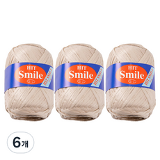 Hit Smile 編織線, 18 淺米色, 6個