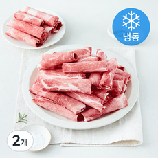 미국산 돼지 목전지 돌돌말이 구이 볶음용 2mm (냉동), 2개, 2.5kg