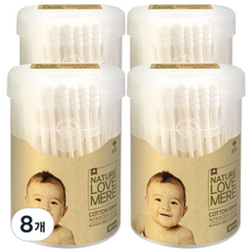 NATURE LOVE MERE 然自母愛 新生兒專用棉花棒, 200件, 8個
