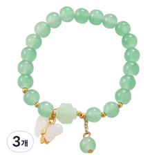 홈셀 행운기원 팔찌 K3631 옥 나비 18cm, 3개