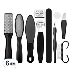 無毛足部去角質劑 10 套黑色, 6組, 10入