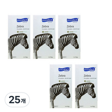 유니더스 지브라 초박형 콘돔, 10개입, 25개