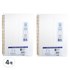 OXFORD Milkyway PP 線圈筆記本 B5 左翻 80張 2分割, 4個, 單一顏色
