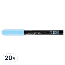 모나미 에딩슈퍼 600 형광펜, Pastel Blue, 20개