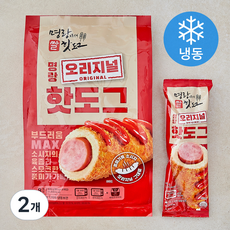 명랑 오리지널 핫도그 (냉동), 85g, 2개, 8개입