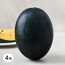수토마켓 블랙 망고수박, 3kg 미만, 4개