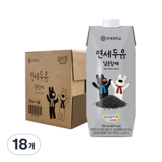 연세두유 검은참깨, 750ml, 18개