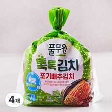 풀무원 톡톡 포기김치, 1kg, 4개