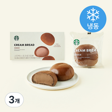 스타벅스 초코 생크림빵 (냉동), 105g, 3개입, 3개