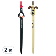 PINKFOOT 酷狗寶貝 大盜麥高 超細自動鉛筆 米色 + 黑色 套組, 0.5mm, 2套