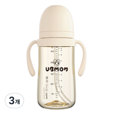 유비맘 시그니처 빨대컵, 280ml, 3개, 요거트