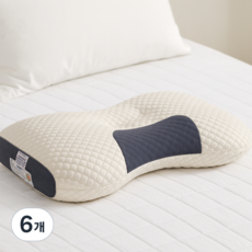 로그로 목이 편한 기능성 경추 베개, 6개